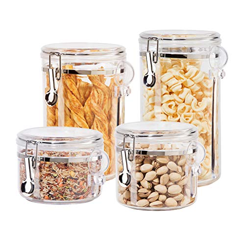 Oggi 4pc Clear Canister Set