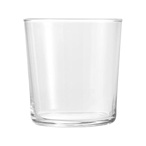 Bormioli Rocco Bodega Collection Glassware Set Of 12 Medium 12 Ounce Drinking Glasses For Water, Beverages & Cocktails 12oz Clear Tempered Glass Tumblers