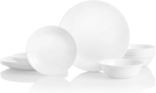 Corelle Vitrelle 18-Piece Winter Frost White