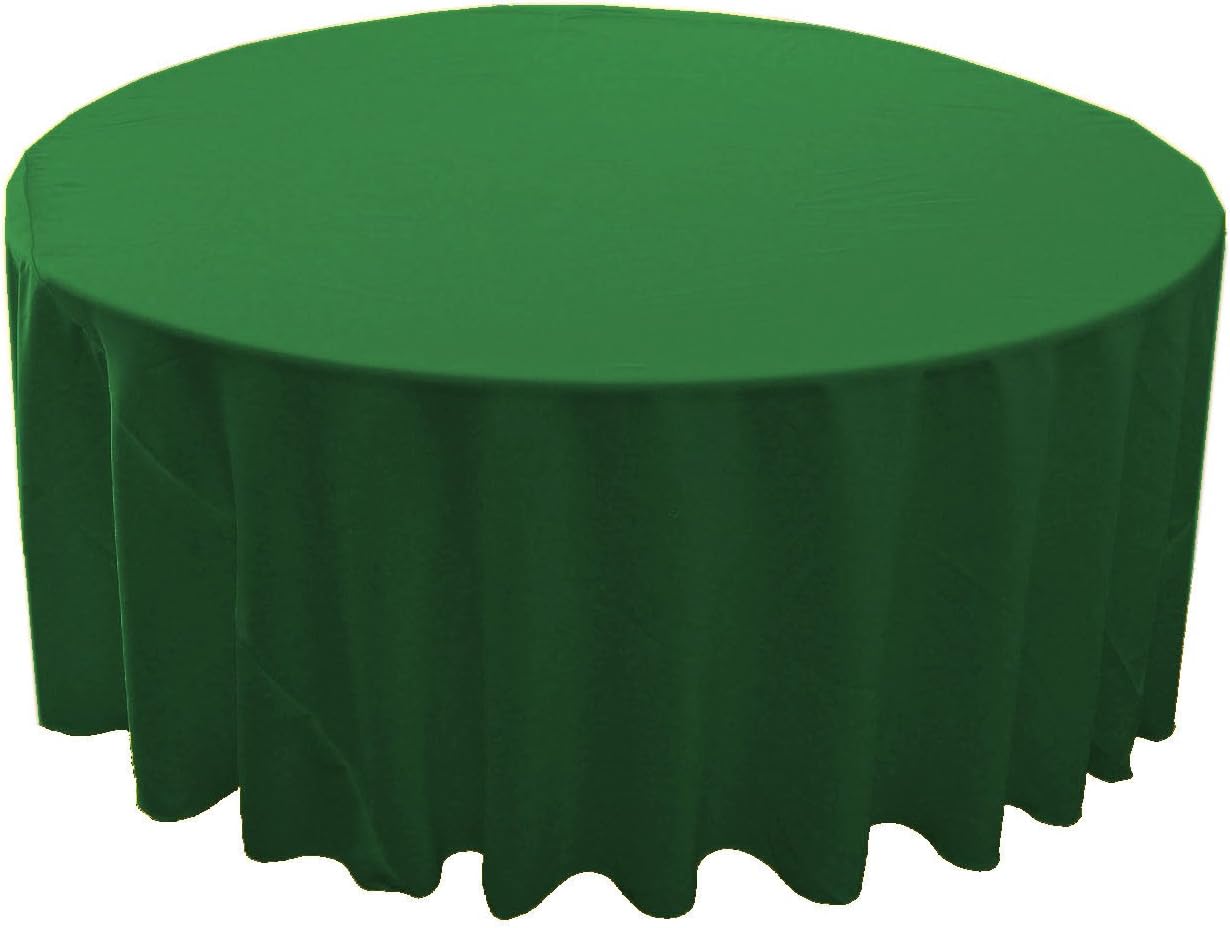 LA Linen 132" Hunter Green