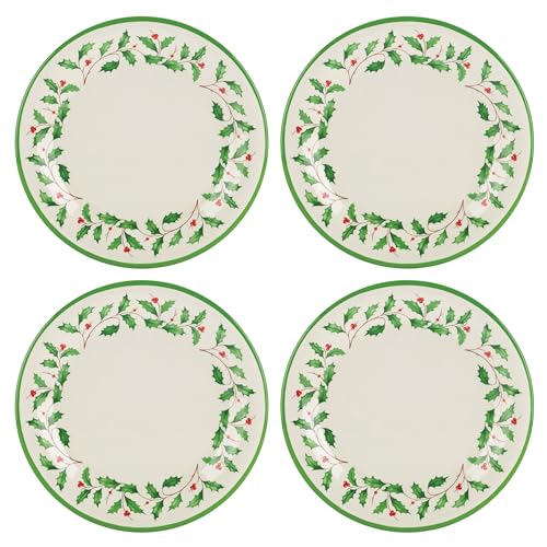 Lenox Holiday 4-Piece Melamine Dinner Plate Set