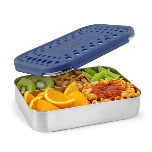 LunchBots Large Cinco Stainless Steel (Blue Dots)