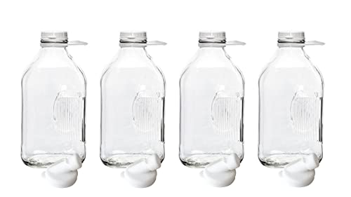 The Dairy Shoppe Heavy Glass Milk Bottles