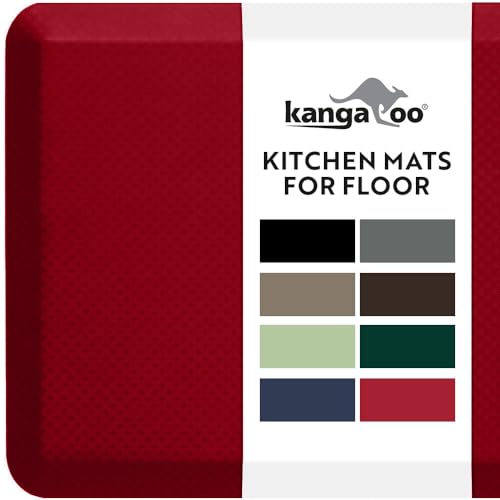 KANGAROO Thick Ergonomic Anti Fatigue Mat (Red)