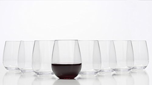 GSM Brands Stemless Tritan Glasses (Set of 8)