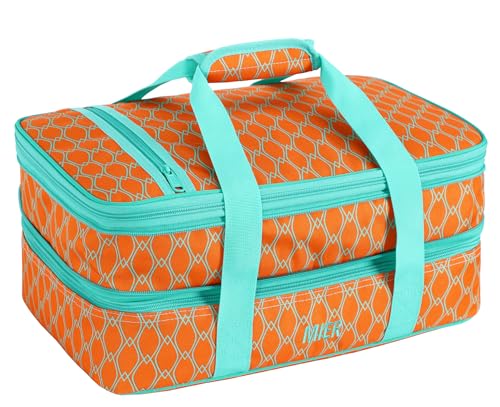 MIER Double Casserole Carrier (Orange)