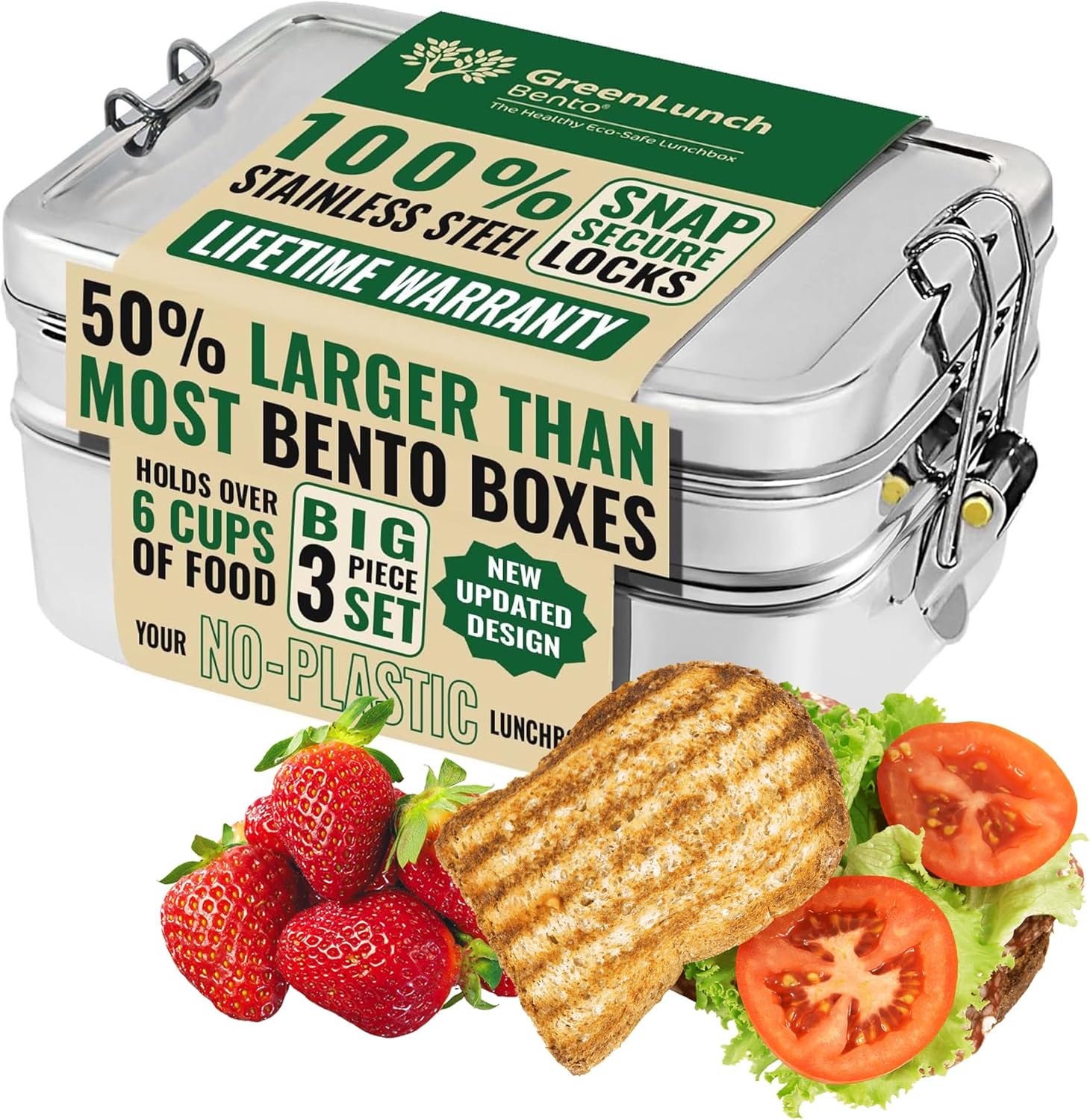 GreenLunch Stackable Stainless Steel