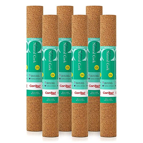 Con-Tact Cork Shelf Liner (Pack of 6)