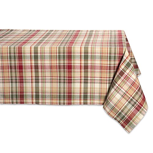 DII Give Thanks Plaid Fall Tablecloth