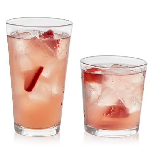 Libbey Flare Tumbler and Rocks Glasses Set