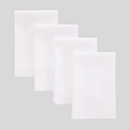 Solino Home White Linen Napkins