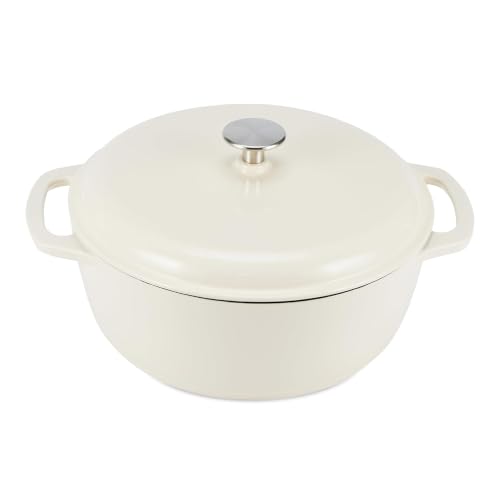 Amazon Basics 4.3-Qt Cast Iron (White)