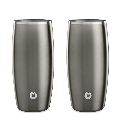 SNOWFOX Premium Vacuum Insulated Stainless Steel Beer Glass