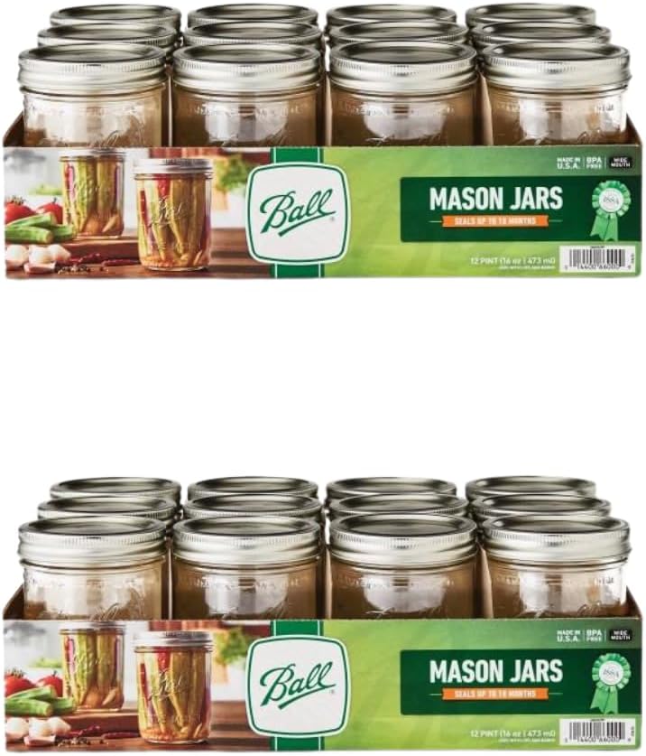 Ball 16oz Mason Jars (24)