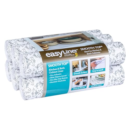 Smooth Top EasyLiner - Gray Damask