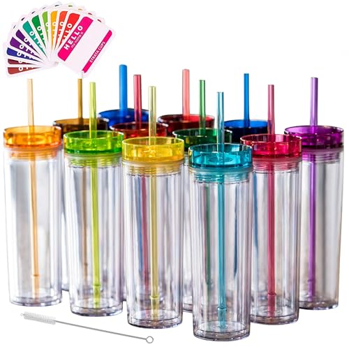 STRATA CUPS 24 Colored Skinny Tumblers