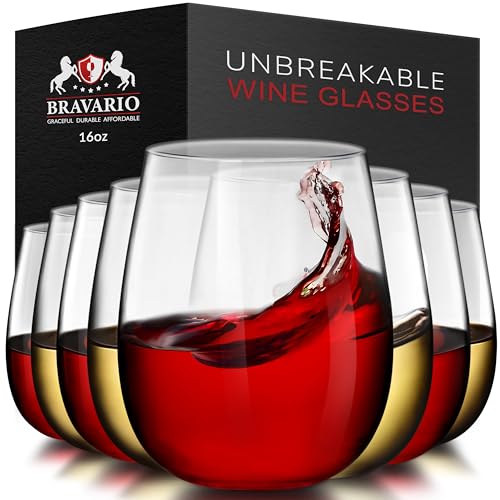 Bravario 16oz Stemless (8 ct)
