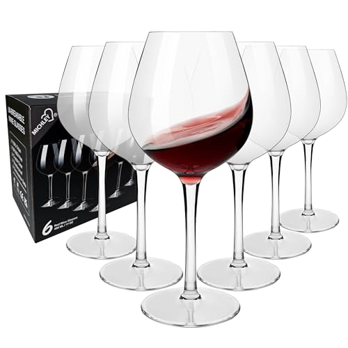MICHLEY Unbreakable Red Wine Glasses