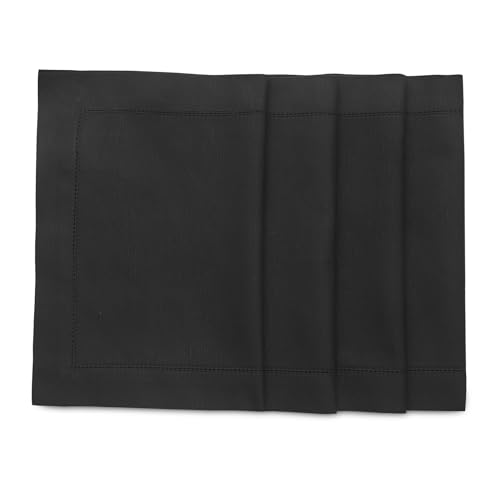 Solino Home Black Placemats Set of 4