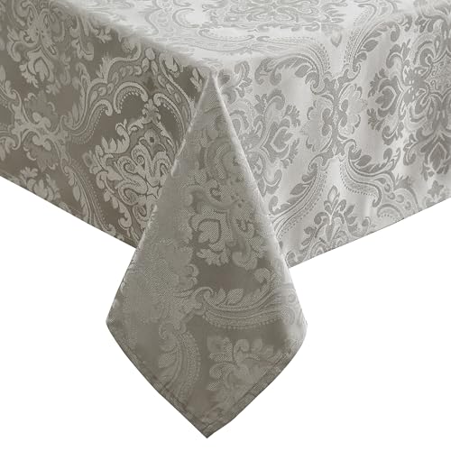 Elrene Caiden Elegance Damask 60x144 Silver