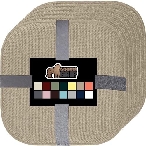 GORILLA GRIP 1.4" Memory Foam, Set of 6 (Beige)