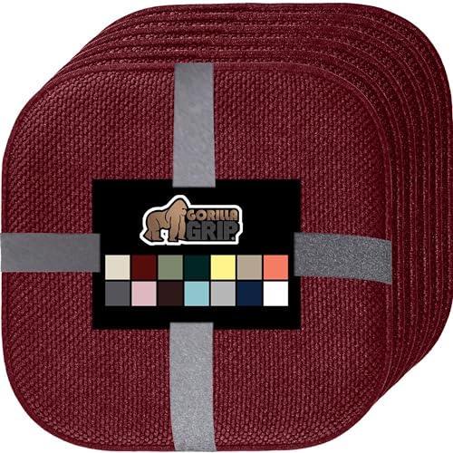 GORILLA GRIP 16x16 Memory Foam Pad (Wine)