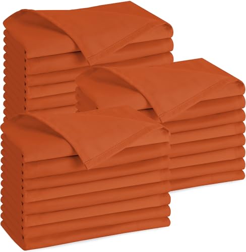 Utopia Kitchen Orange Cloth Napkins
