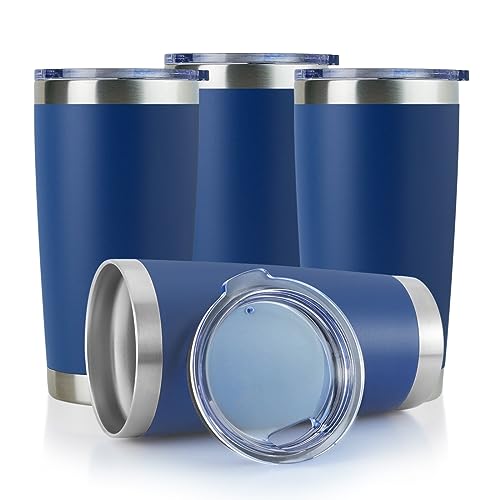DOMICARE 20oz Stainless Steel Tumbler (Dark blue)