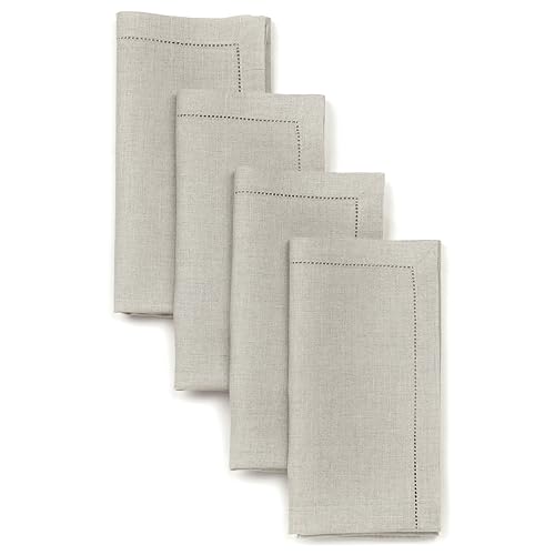 D'Moksha Homes Natural Linen Napkins
