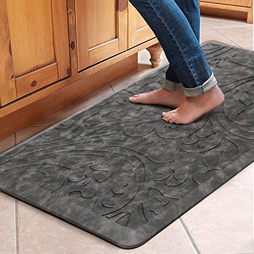 KMAT Kitchen Mat Cushioned Anti-Fatigue 39" x 20" (Grey)