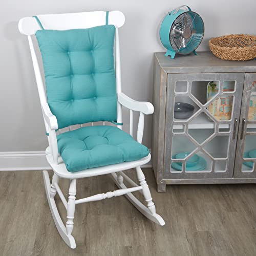 Klear Vu Omega Non-Slip Rocking Chair Cushion (Solid Teal)