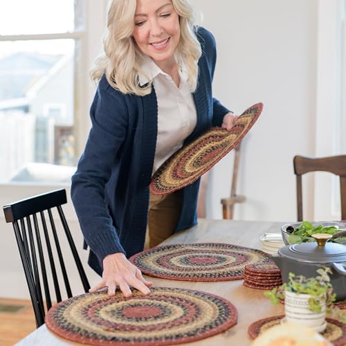 Highland Jute Round Placemats (Set of 6)