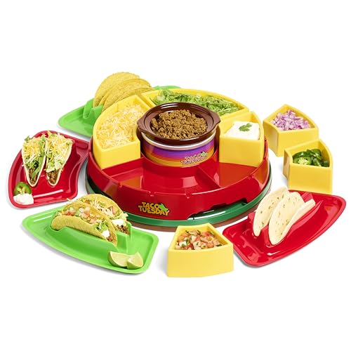 Nostalgia Taco Tuesday Lazy Susan Taco Bar