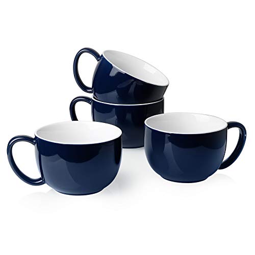 Sweese Porcelain 24oz Oversized Mugs Set of 4