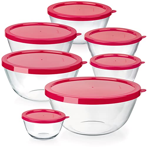 dokaworld 7 Stackable Nesting Glass Bowls