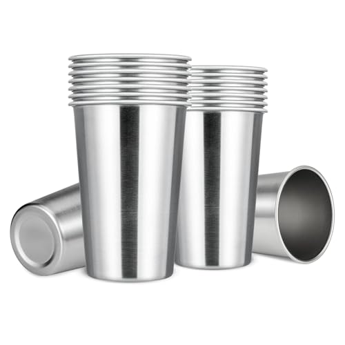 MEWAY 16 oz Stainless Cups (16 Pack)