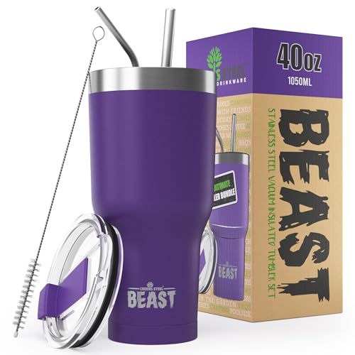 Beast 40 oz Tumbler (Purple)