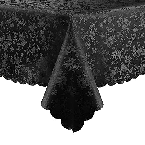 Smiry Rectangle Table Cloth, Black 60" x 102"