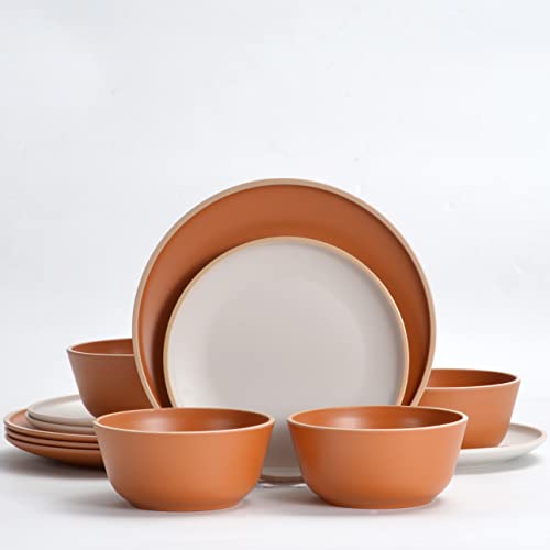 gufaith Melamine Dinnerware Set (Terracotta)