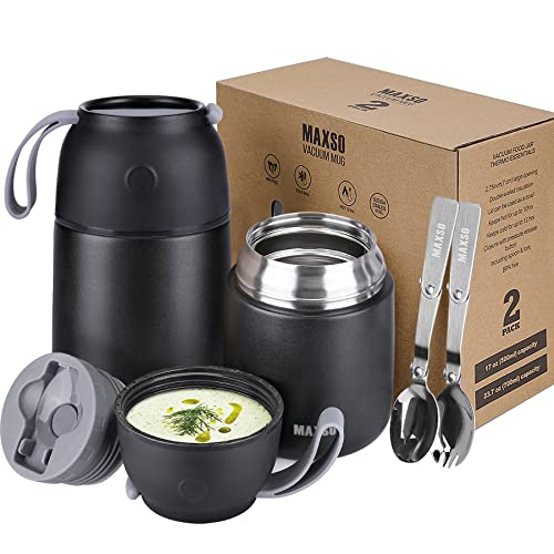 MAXSO 2 Pack Soup Thermo (Black)