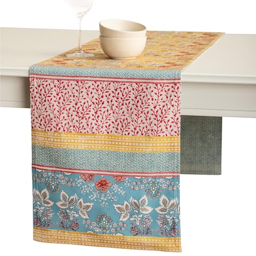 Maison d' Hermine Table runner 100% Cotton Double Layer Table Runners 108 inches long Decorative for Home Kitchen Dining Party Baby Shower Wedding Bridal Shower Spring Summer (Marquise, 14.50" x 108")