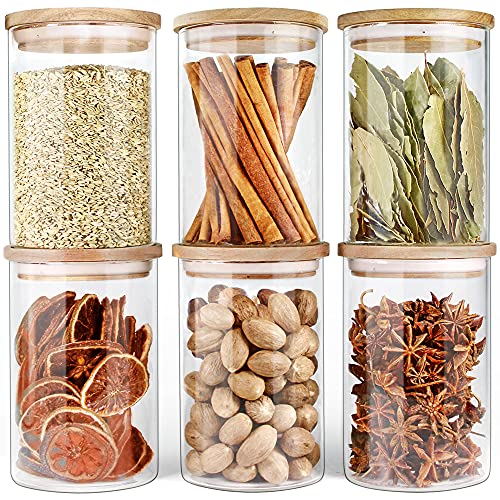 Urban Green Glass Jars with Wood Lids