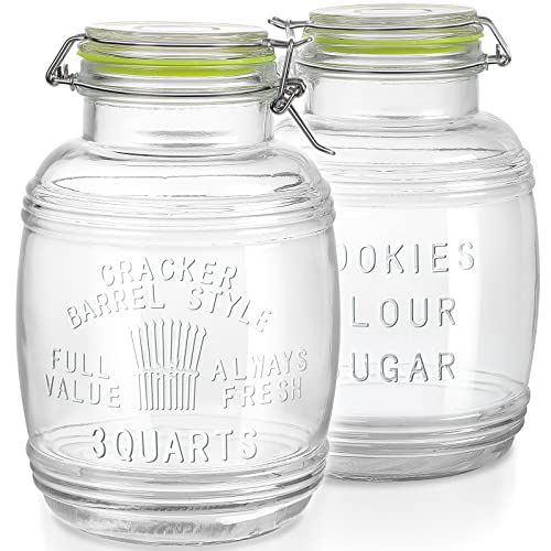 Qianfenie 1-Gallon Clamp Jars