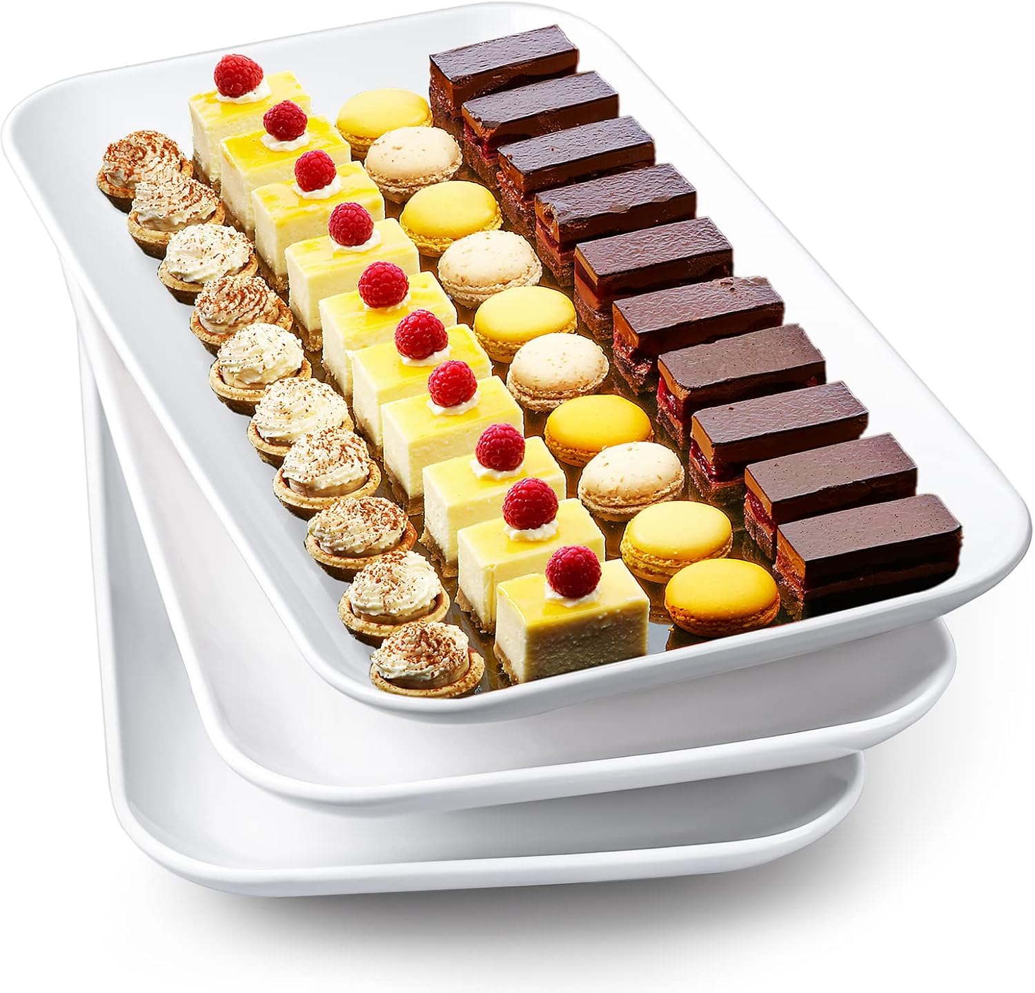 Delling 16" White Serving Platter Set