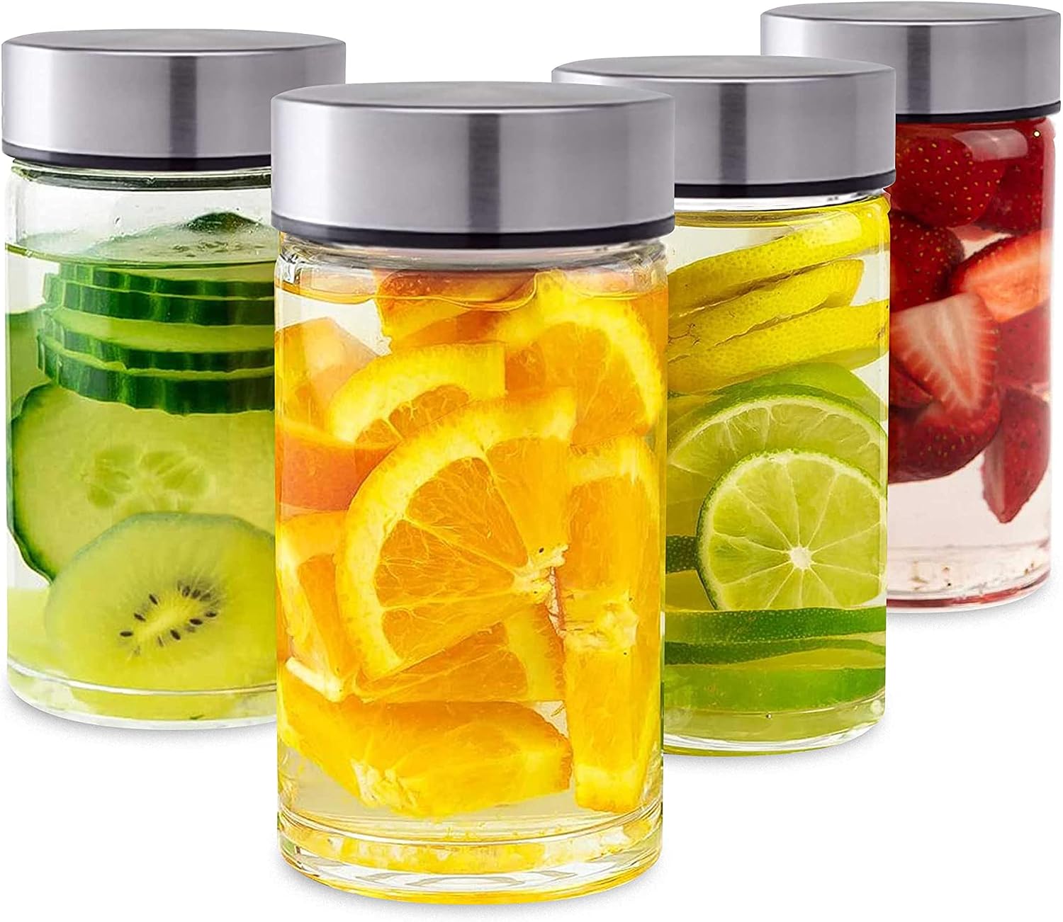 Juice Bottles Wide Mouth Glass