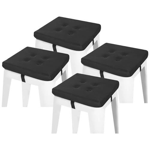 baibu 12" Square Stool Cushions (4pc)