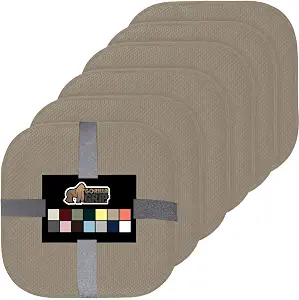 Gorilla Grip Memory Foam Chair Cushions (Set of 6)