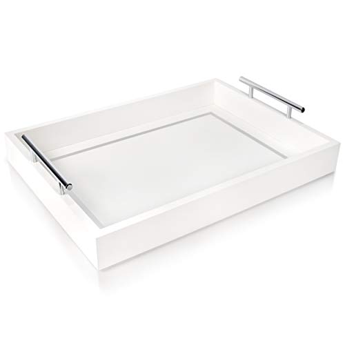 A1 HOMNET Modern White Decorative Tray