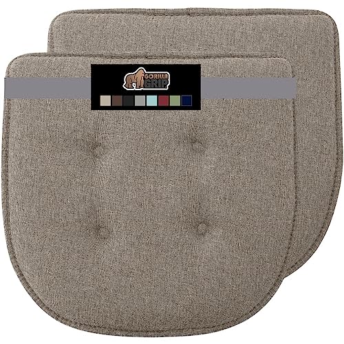GORILLA GRIP Slip Resistant Tufted Chair Cushions