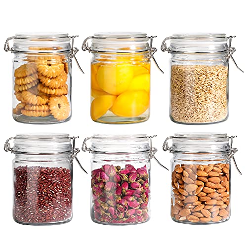 ComSaf Airtight Glass Canister Set of 6